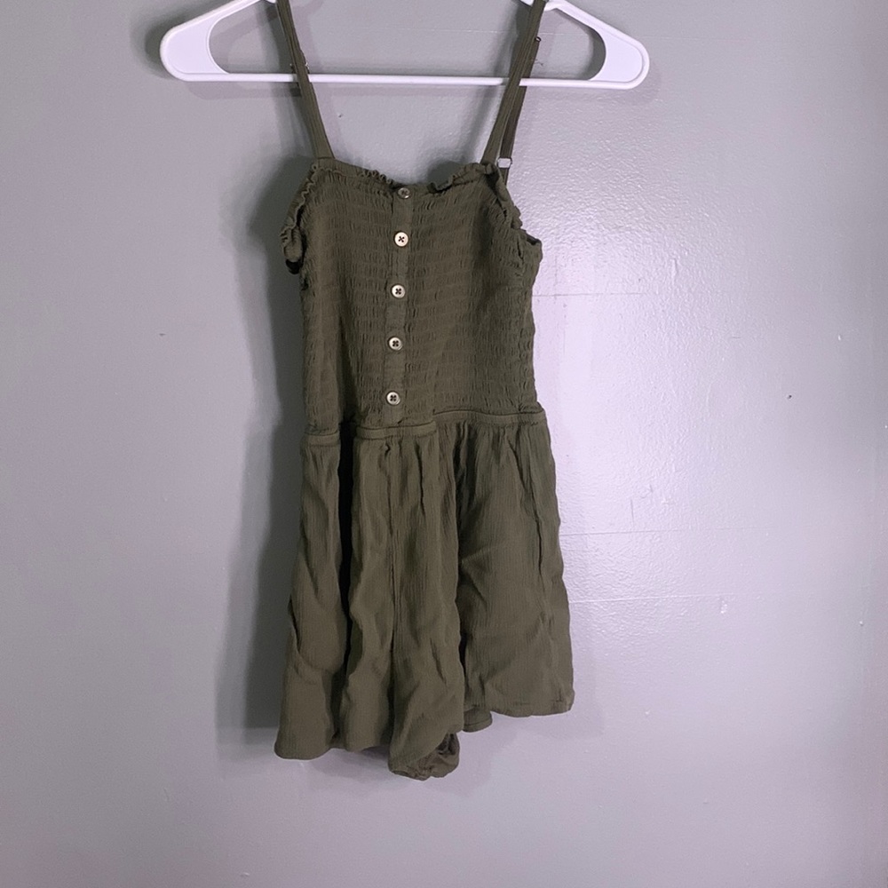 Green jumpsuit